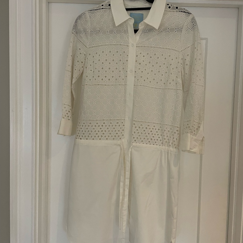 CeCe by Cynthia Steffe White Eyelet Dress
